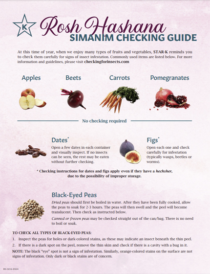 Rosh Hashana Simanim Checking Guide